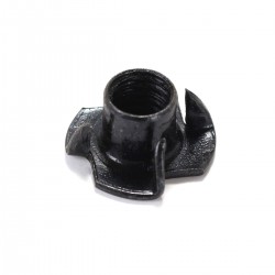 Écrou à Griffes à Frapper M8x10mm Ø19mm Noir