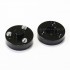 Aluminium Foot with 3 Balls 39x24mm Black (Unit)