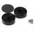 Aluminium Foot with 3 Balls 39x24mm Black (Unit)