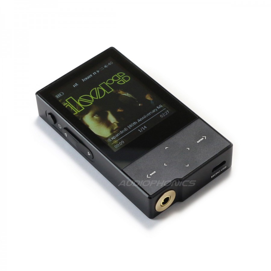 HIDIZS AP60 V2 DAP Digital HiFi Music Player 24bit/192kHz DSD128 DAC  Bluetooth aptX Black - Audiophonics