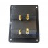 Bi-Wiring Panel Mount Speaker Terminal Block 95x75mm