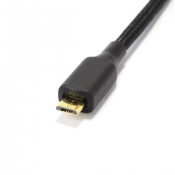 Câble USB-B Mâle vers Micro USB Mâle OTG 15cm
