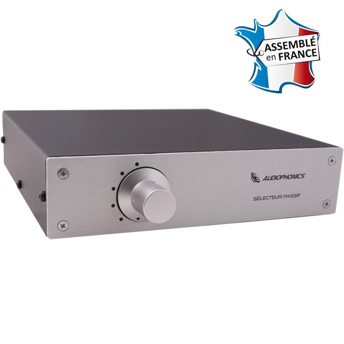 AUDIOPHONICS Sélecteur de source passif Elma 1 vers 5 Argent