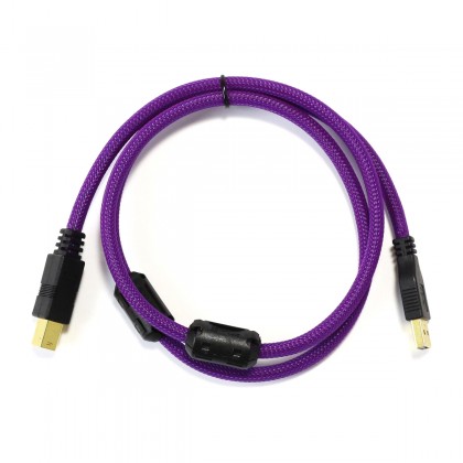 Male USB-A to Male USB-B 3.0 Cable Copper 1m Purple