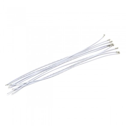 Câble d'Interconnexion pour XHP vers Fil Nu 2.54mm 1 Pin 20cm Blanc (x10)