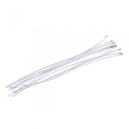 Interconnect Cable for XHP to Bare Wire 2.54mm 1 Pin 20cm White (x10)