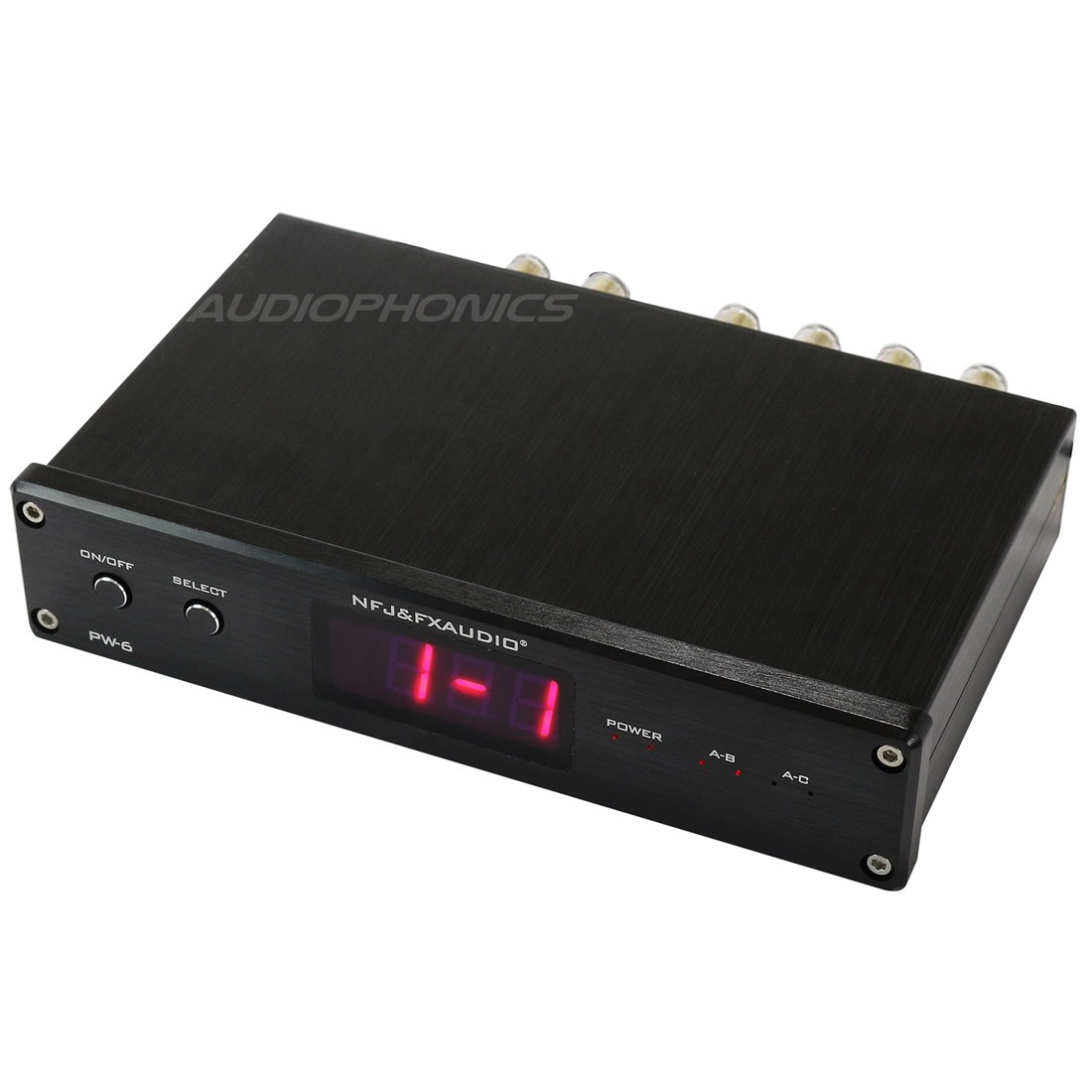 FX-AUDIO PW-6 Sélecteur audio 2 IN 1 OUT / 1 IN 2 OUT pour enceintes / amplificateur Noir