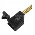 MUNDORF Banana Plug Beryllium Copper Black Ø4mm (Unité)