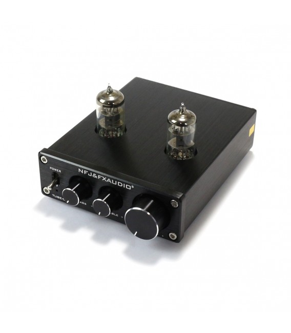 真空管 Bass Preamp Black FX-AUDIO TUBE-03 Valves 6K4 Stereo Preamplifier Black