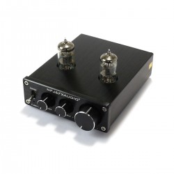 FX-AUDIO TUBE-03 Préamplificateur à Tubes 6K4 Stéréo Noir