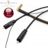 1877PHONO GOLD RUSH RA AU/AG 90° Angled DIN to RCA Cable Pure Silver Plated PC-OCC Copper 1m50