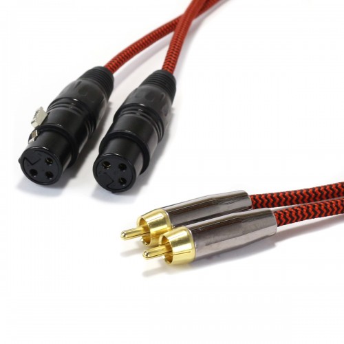Audiophonics - CYK Interconnect cable Jack 3.5mm - Cinch / RCA OFC 24K 0.75m