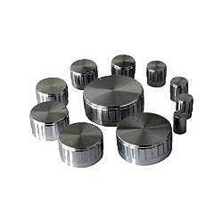 Assortiment de 11 Boutons Axe Cranté Ø6mm Argent