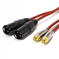 CYK Stereo RCA - XLR male Gold plated 24K OFC Copper 2m