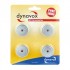 DYNAVOX Pieds Aluminium Brossé 30x10mm Argent (Set x4)