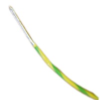 Copper / Silver Isolated PTFE Cable 1.23mm² (Yellow / Green)