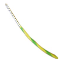 Fil de câblage multibrins Cuivre / Argent Isolé PTFE 1.23mm² Jaune / Vert