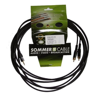 SOMMERCABLE ONYX Câble de Modulation JACK 6,3mm - 2 RCA 10m