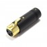 ELECAUDIO EX-102 Female 3 Pins XLR Connector Gold Plated Ø 8.5mm (Unité)