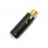 ELECAUDIO CX-102 Gold Plated 3 Way Female XLR Connector Ø8.5mm (Unit)