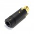 ELECAUDIO CX-102 Connecteur XLR Femelle 3 Pôles Plaqué Or Ø8.5mm (Unité)