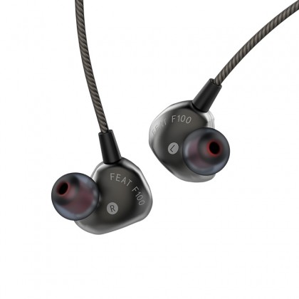 AG F100 Ecouteurs Intra-Auriculaire IEM Dual Driver 16 Ohm