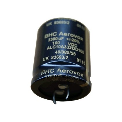Condensateur BHC Aerovox Electrolytique Audio 100V 3300µf