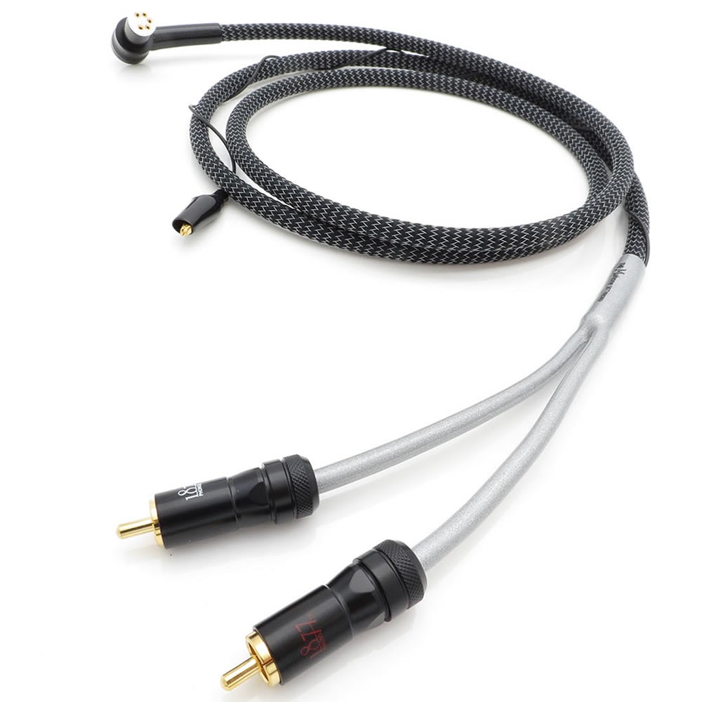 Câble RCA Mono Mâle vers Jack 3.5mm Mono Mâle Cuivre Argent Plaqué Or 1.5m  - Audiophonics