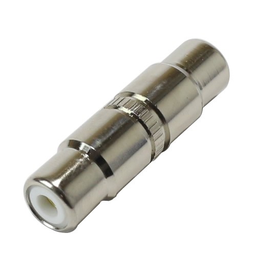 Female-Female RCA Plated Silver Plated Adapter