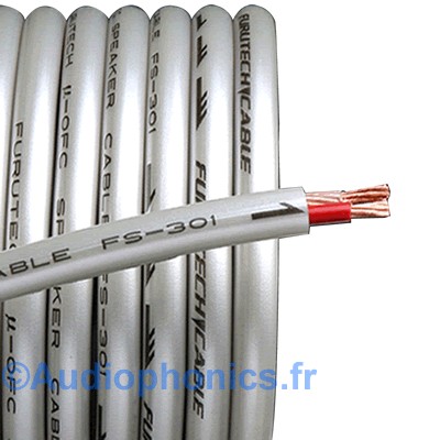 FURUTECH FS-301 Câble Haut-Parleur Cuivre OFC Traitement Alpha 2x2.0mm² Ø7.5mm