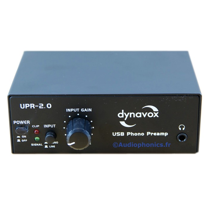 DYNAVOX Phono Preamplifier UPR 2.0 USB Vinyl recording (MM)