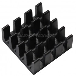 Radiateur Dissipateur Thermique Anodisé pour CPLD DSP 14x14x2mm Noir