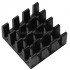 Heat Sink Radiator Black Anodized 14x14x2mm