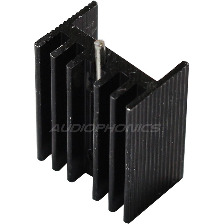 Radiateur Dissipateur Thermique Anodisé pour TO-220 20x15x10mm Noir