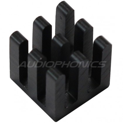 Radiateur Dissipateur Thermique Anodisé pour CPLD DSP 10x10x10mm Noir