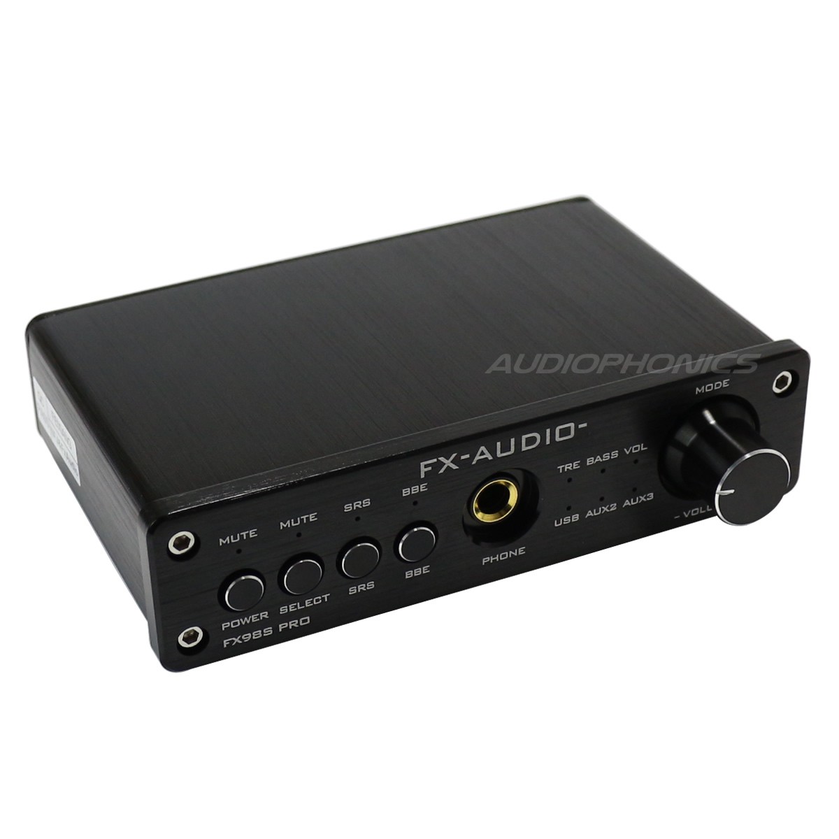 FX-AUDIO FX98S PRO Preamplifier / Headphone amplifier DAC PCM2704 Black