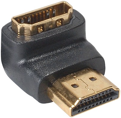 90 ° Angled HDMI Adapter - Male Female