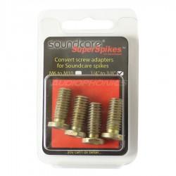 SOUNDCARE ADAPTER Adaptateur 1/4" vers 3/8" pour Pointes SuperSpikes 1/4" (Set de 4)