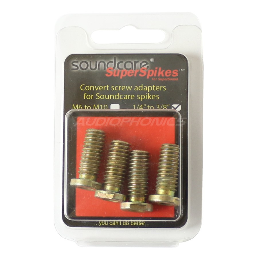 SOUNDCARE ADAPTER Adaptateur 1/4" vers 3/8" pour Pointes SuperSpikes 1/4" (Set x4)