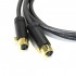 AUDIOPHONICS STEALTH Stereo Cinch XLR Interconnect Cable OFC Copper ELECAUDIO 1m (Pair)