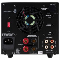 DAYTON AUDIO APA150 Amplificateur class A/B 150W 8 Ohm Noir