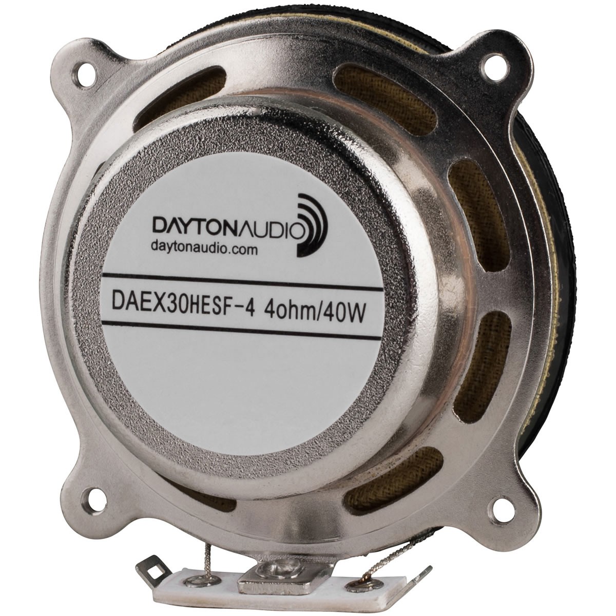 DAYTON AUDIO DAEX30HESF-4 Haut-Parleur Vibreur Exciter Blindé 40W 4 Ohm Ø3cm