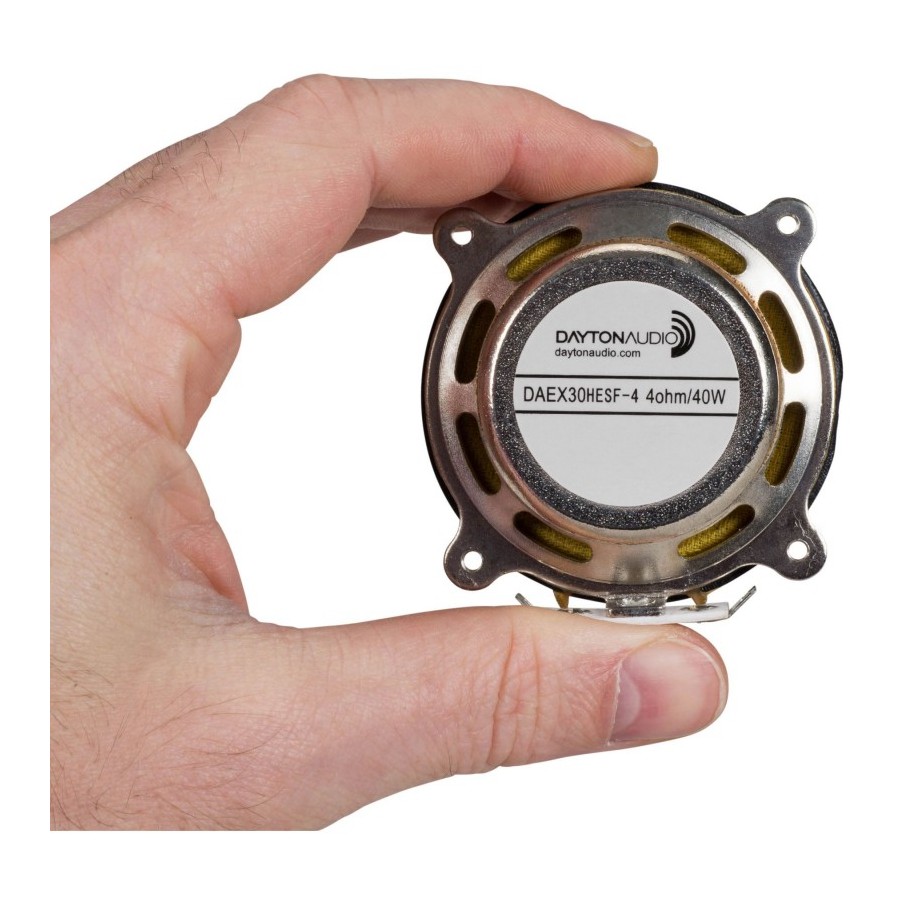 DAYTON AUDIO DAEX30HESF4 Speaker Driver Exciter Bodyshaker Shielded 40W 4 Ohm Ø 3cm Audiophonics
