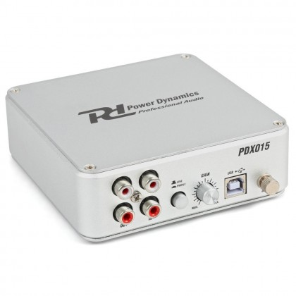 POWER DYNAMICS Preamplificateur Phono USB PDX015