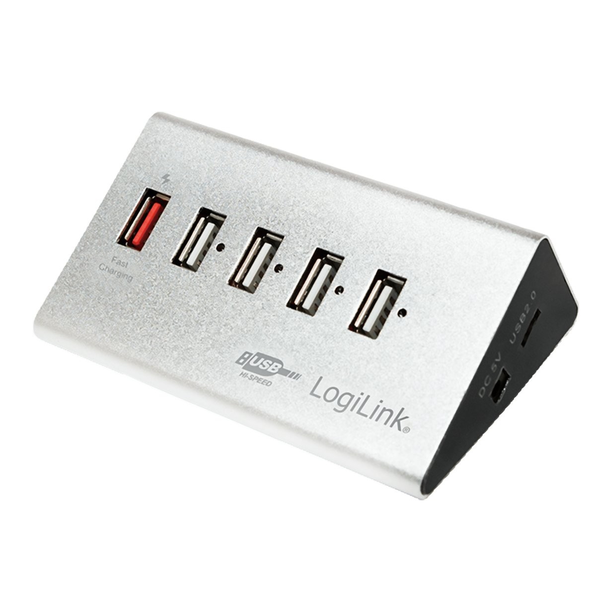 LOGILINK Hub USB 2.0 5 Ports Fast Charge
