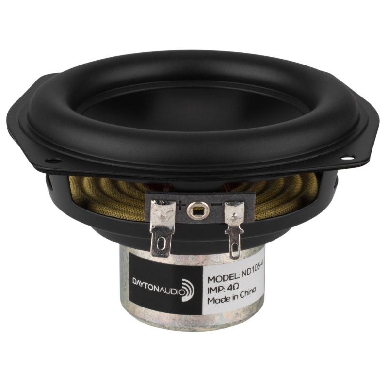 DAYTON AUDIO ND105-4 Speaker Driver Midbass Aluminium 30W 4 Ohm 87dB 60Hz - 10kHz Ø10cm