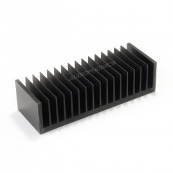 Radiateur Dissipateur Thermique Anodisé Noir 170x45x61mm