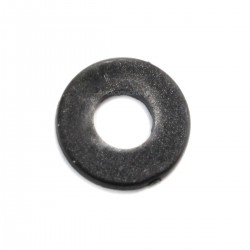 Flat Nylon Washers M4 x 1mm Black (x10)