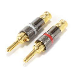 WM AUDIO BS-108 Banana Plug Gold plated Copper Ø6mm (Pair)