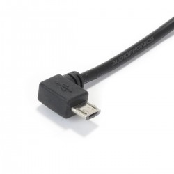 Angled Male Micro USB Power Cable Raspberry Pi 20cm
